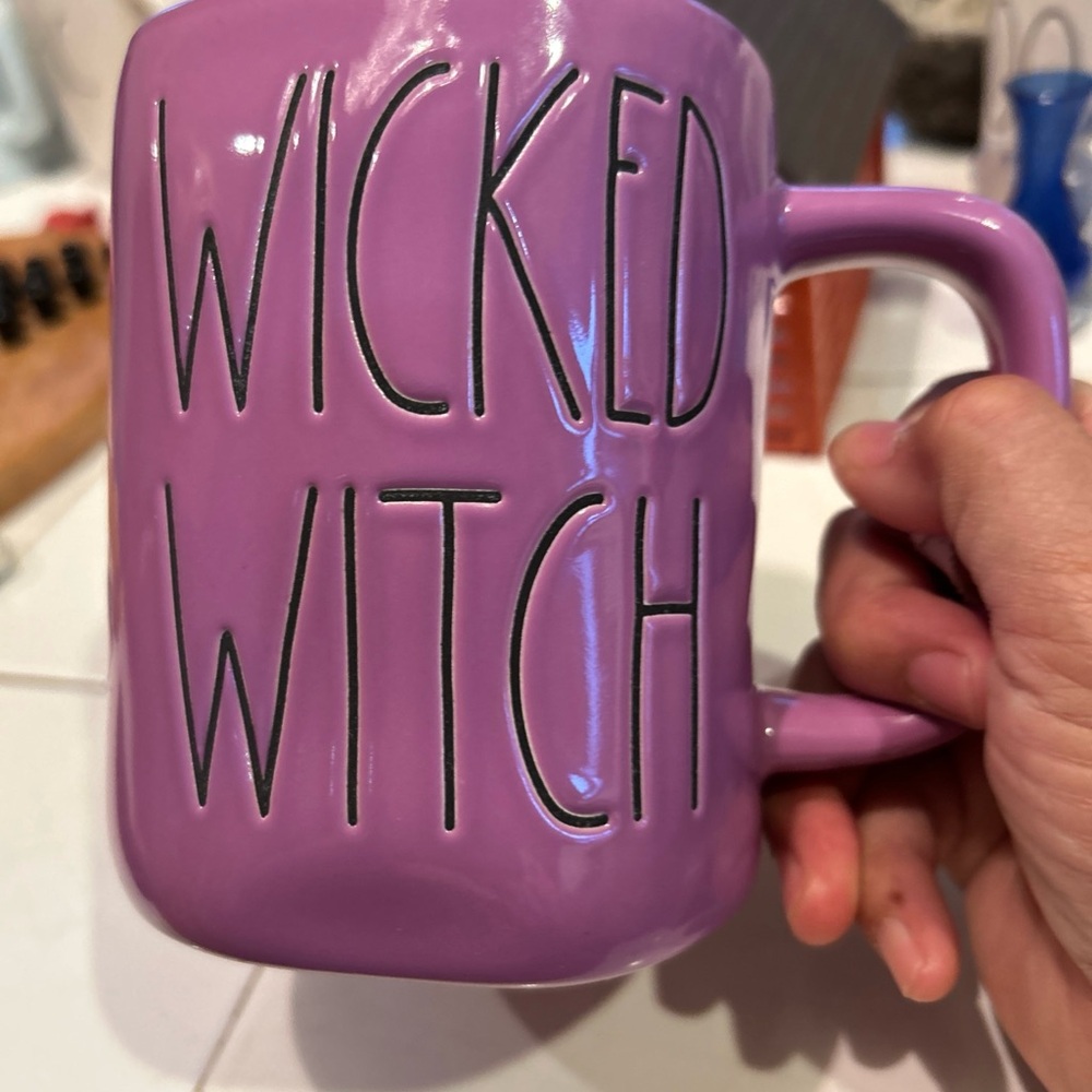 Rae Dunn Wicked Witch coffee tea mug - Purple
